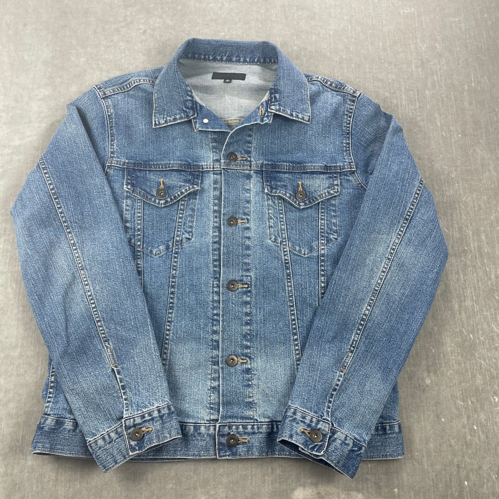 Uniqlo Womens X-Large Blue Denim‎ Jacket Classic Trucker 311-405198